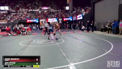 5th Place Match - Sam Mycke, Red Lodge HS vs Jesse Brawley, Baker