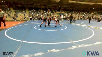 83 lbs Consi Of 8 #2 - Cannon Rhatigan, Grove Takedown Club vs Bray Johnson, Checotah Matcats