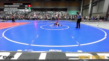 52 lbs Round Of 32 - Reed Saltenberger, Patriot Mat Club vs Lucas Petrosian, Mad Dog Wrestling Club