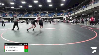 215 lbs Champ. Round 2 - Aiden Hennings, Lincoln-Way Central vs Andrius Vasilevskas, Oak Forest