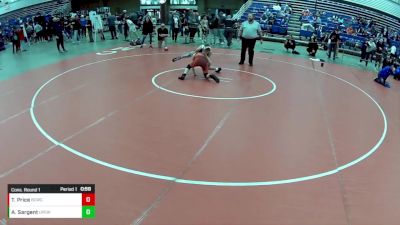 14U Boys - 115 lbs Cons. Round 1 - Tryton Price, Brown County Wrestling Club vs Asher Sargent, U.P. Elite Wrestling