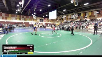 120 lbs Cons. Round 5 - Ricardo Ponce, Redlands East Valley vs Jackson Golding, Bakersfield