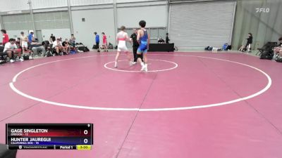 120 lbs Round 1 (8 Team) - Gage Singleton, Oregon vs Hunter Jauregui, California Red