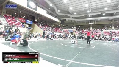 55 lbs Semifinal - Tripp Wood, Greater Heights Wrestling vs Hank Deckard, Raw