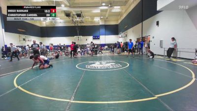 108 lbs Cons. Round 2 - Diego Barajas, La Quinta L (La Quinta) vs Christopher Cardiel, RBWC (Rancho Bernardo Wrestlin
