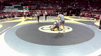 D1-138 lbs Champ. Round 1 - Trent Sharp, Marysville vs Greyson Clemens, Uniont. Lake