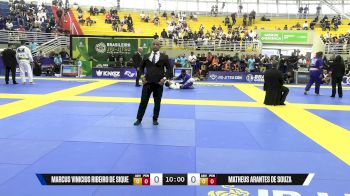 Matheus Arantes De Souza vs Marcus Vinicius Ribeiro De Sique 2025 Brasileiro Jiu-Jitsu IBJJF