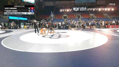 150 lbs Cons. Sub-rd Of 16 - Alex Lamarre, CT vs Emory Gunby, PA