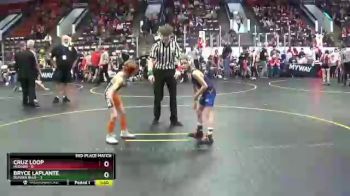 54 lbs Finals (8 Team) - Bryce LaPlante, Dundee Blue vs Cruz Loop, Hudson