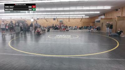 95 lbs Semifinal - Cael Daly, Newark Valley vs Max Diaz, Scarsdale