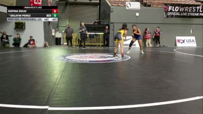 Schoolgirls - 125 lbs Quarters - Sophia Soliz vs Delayni Perez, Brawley Gladiators 2.0 Wrestling