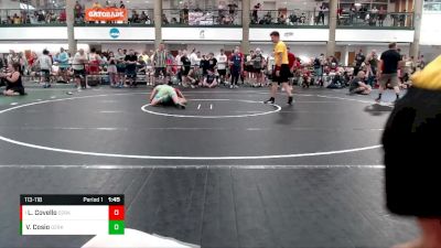 113-118 lbs Quarterfinal - Leti Covello, Ozark Wrestling Club vs Veronica Cosio, Greg Gomez Trained