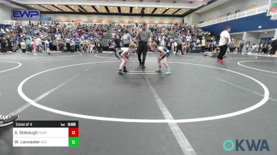 58 lbs Consi Of 4 - Archer Slabaugh, Husky Wrestling Club vs Wyatt Lancaster, Norman Grappling Club