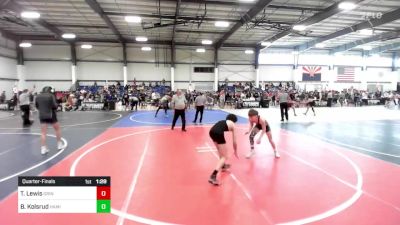 106 lbs Quarterfinal - Teagan Lewis, Grindhouse WC vs Brandon Kolsrud, Hamilton