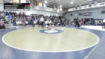 190 lbs Quarterfinal - Marcella Danley, Elsinore vs Reanna Chavez, Mayfair