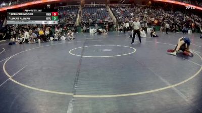 2A 144 lbs Cons. Round 3 - Spencer Moore, Wheatmore vs Lukas Allman, Mt Pleasant