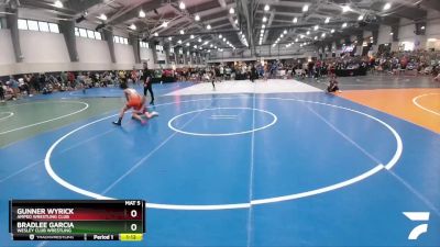 85 lbs Quarterfinal - Bradlee Garcia, Wesley Club Wrestling vs Gunner Wyrick, Amped Wrestling Club