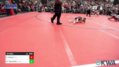 55-60 lbs Rr Rnd 1 - Bryton Mason, Cowboy Wrestling Club vs Maida Bigsoldier, Pawhuska Elks Takedown