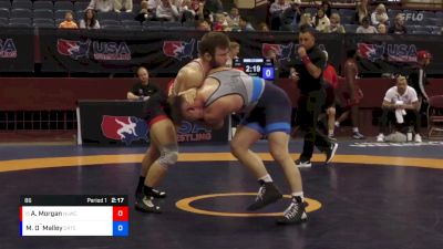 86 lbs Cons. Round 3 - Andrew Morgan, Navy Wrestling Club vs Michael O`Malley, Pennsylvania RTC