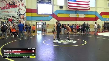 130 lbs Quarterfinal - Makenna Hansen, Pinedale vs Caydence Watters, Natrona County