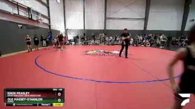 63 lbs Semifinal - Knox Peasley, Omak Wrecking Crew Wrestling vs Ole Massey-O`Hanlon, NWWC