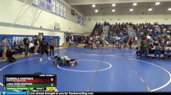 106 lbs Cons. Round 1 - Gabriela Martinez, Santa Ana Wrestling vs Lana Khelghatian, San Dimas Wrestling