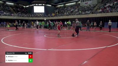 70 lbs Round Of 16 - Brenner Wilson, Hanover vs Calvin Kiefer, Bangor