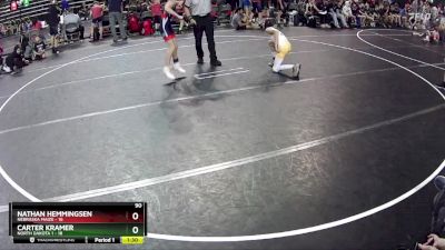 90 lbs Round 1 (6 Team) - Nathan Hemmingsen, Nebraska Maize vs Carter Kramer, North Dakota 1