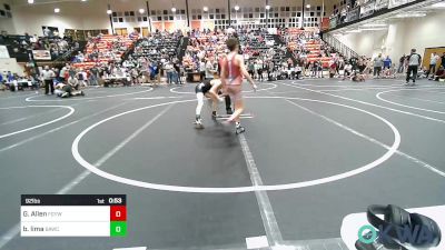 92 lbs Consolation - Gunner Allen, Fort Gibson Youth Wrestling vs Bobby  Lima, Broken Arrow Wrestling Club