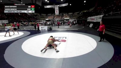 92 lbs Cons. Semis - Zeus Esparza, Chabot Gladiator Wrestling vs Jason Benicki, Mother Lode Wrestling Club