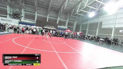 125 lbs Cons. Round 5 - Abigail Pray, Park City vs Serinity Powers, Weber