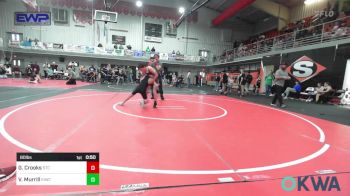 80 lbs Consi Of 4 - Garrett Crooks, Sallisaw Takedown Club vs Vinny Murrill, Eufaula Ironheads Wrestling Club