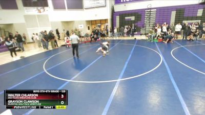 125 lbs Quarterfinal - Walter Chlarson, Salt Flats Wrestling Club vs Grayson Clawson, Riverton Wolf Pack Wrestling