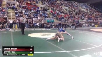 138 lbs Cons. Round 3 - Carson Brown, Pembina County North vs Sawyer Noll, Bowman County/Beach