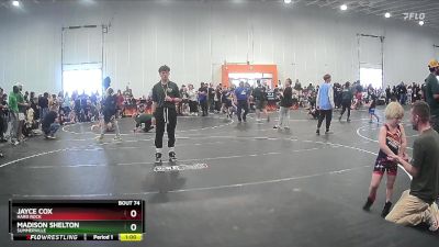 95 lbs 3rd Place Match - Jayce Cox, Hard Rock vs Madison Shelton, Summerville