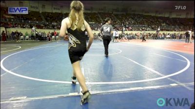 98 lbs Quarterfinal - Raeya Perkins, Hurricane Wrestling Academy vs Kylah Rumbaugh, Tecumseh Youth Wrestling