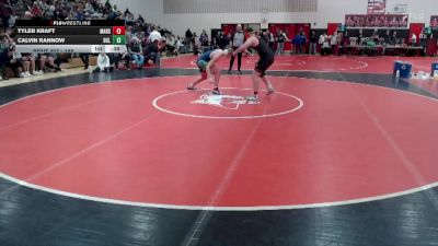 189 lbs Cons. Round 3 - Calvin Rannow, Dassel-Cokato-Litchfield vs Tyler Kraft, Marshall