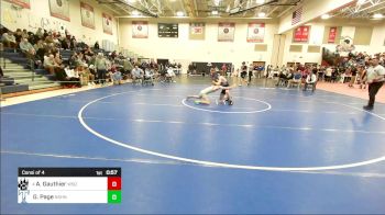 126 lbs Consi Of 4 - Aemon Gauthier, Winnisquam vs Gavin Page, Nashua North