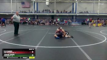 110 lbs Round 7 (10 Team) - Chase Davis, Team Shutt vs CJ Caines, Mat Assassins Red