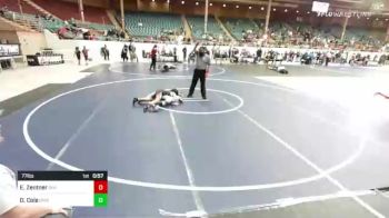 77 lbs Semifinal - Elijah Zentner, Division Bell vs Dasia Cole, Capital City Jr