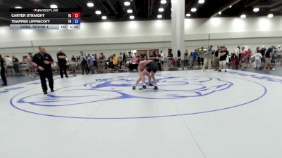 144 lbs Cons. Round 4 - Carter Straight, VA vs Trapper Lippincott, TN