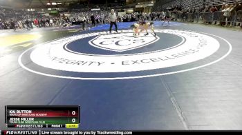 88 lbs Cons. Round 4 - Kai Button, Whatcom Wrestling Academy vs Jesse Miller, Young Suns Wrestling Club