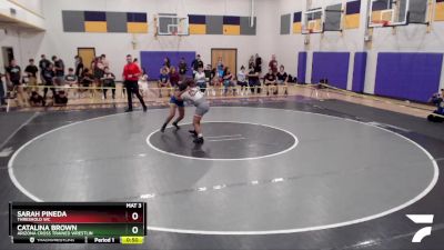 120 lbs Cons. Semi - Sarah Pineda, Threshold WC vs Catalina Brown, Arizona Cross Trained Wrestlin