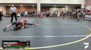 82 lbs Quarterfinal - Jax Ayars, Ares vs Joseph Noteboom, Bison Takedown Club