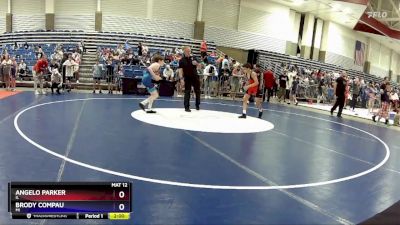 87 lbs Champ. Round 1 - Angelo Parker, IL vs Brody Compau, MI