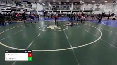 60 lbs Final - Luke Gauthier, Mt. Ararat /Brunswick vs Nathan Dillon, Methuen