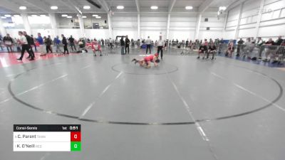 88 lbs Consolation - Cameron Parent, Tewksbury vs Kane O'Neill, Red Roots WC