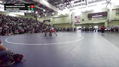 132 lbs Cons. Round 3 - Damon Fuentes, FREMONT vs Matthew Ramos Bolanos, MONROE