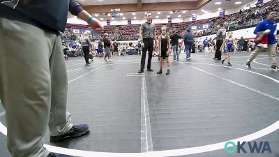 52 lbs Round Of 16 - Lincoln Steiner, Mustang Bronco Wrestling Club vs Lukas Ruzicka, El Reno Wrestling Club