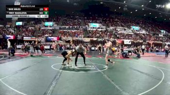 A - 150 lbs Cons. Round 2 - Boe Miles, Libby / Troy vs Trey Bazaldua, Billings Central/Joliet